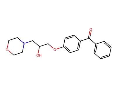1-(4-Benzoylphenoxy)-3-(morpholin-4-yl)propan-2-ol structure