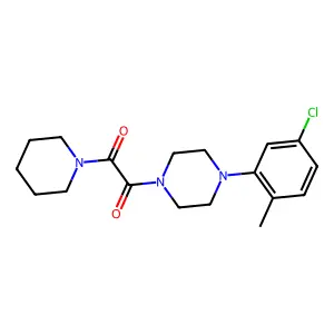 1-[4-(5-Chloro-2-methylphenyl)piperazin-1-yl]-2-piperidin-1-ylethane-1,2-dione structure