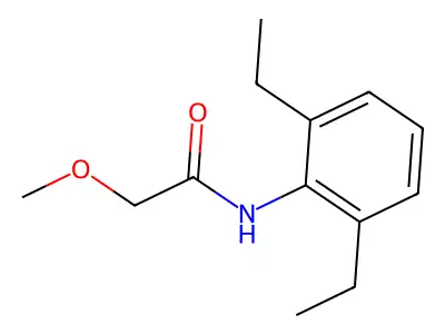 N-(2,6-diethylphenyl)-2-methoxyacetamide structure