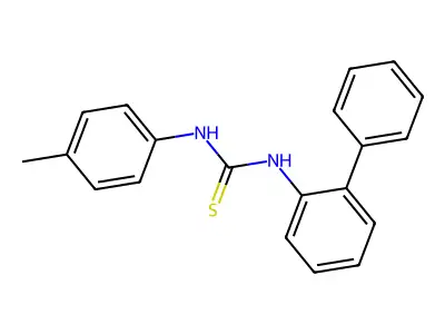 1-Biphenyl-2-yl-3-(4-methylphenyl)thiourea structure