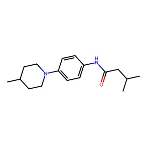 3-methyl-N-[4-(4-methylpiperidin-1-yl)phenyl]butanamide structure
