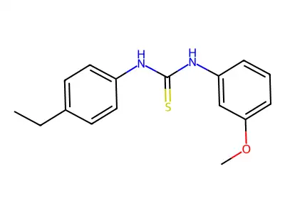 1-(4-Ethylphenyl)-3-(3-methoxyphenyl)thiourea structure