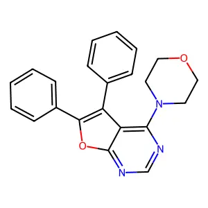 4-Morpholino-5,6-diphenylfuro[2,3-d]pyrimidine structure