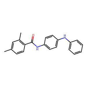 N-(4-anilinophenyl)-2,4-dimethylbenzamide structure
