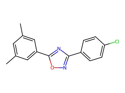 3-(4-Chlorophenyl)-5-(3,5-dimethylphenyl)-1,2,4-oxadiazole structure