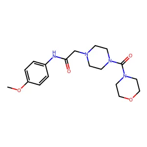 N-(4-methoxyphenyl)-2-[4-(morpholine-4-carbonyl)piperazin-1-yl]acetamide structure