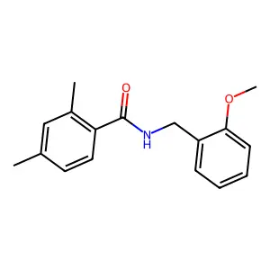N-[(2-methoxyphenyl)methyl]-2,4-dimethylbenzamide structure