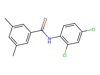 N-(2,4-dichlorophenyl)-3,5-dimethylbenzamide structure