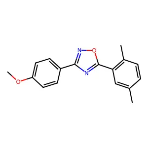 5-(2,5-Dimethylphenyl)-3-(4-methoxyphenyl)-1,2,4-oxadiazole structure