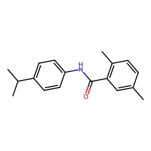 2,5-dimethyl-N-(4-propan-2-ylphenyl)benzamide structure