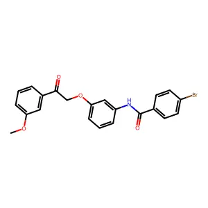 4-bromo-N-[3-[2-(3-methoxyphenyl)-2-oxoethoxy]phenyl]benzamide structure