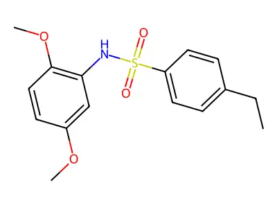N-(2,5-dimethoxyphenyl)-4-ethylbenzenesulfonamide structure