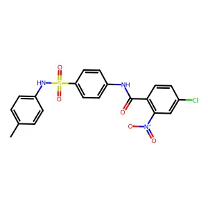 4-chloro-N-[4-[(4-methylphenyl)sulfamoyl]phenyl]-2-nitrobenzamide structure
