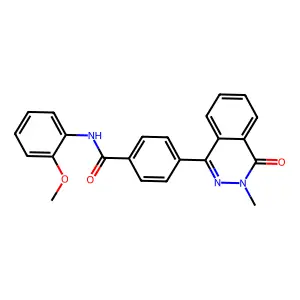 N-(2-methoxyphenyl)-4-(3-methyl-4-oxophthalazin-1-yl)benzamide structure