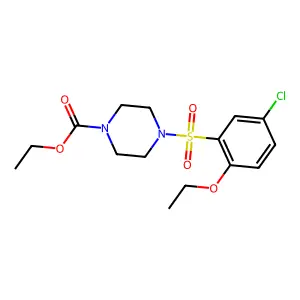 Ethyl 4-[(5-chloro-2-ethoxyphenyl)sulfonyl]piperazinecarboxylate structure