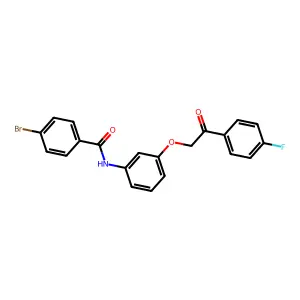 4-bromo-N-[3-[2-(4-fluorophenyl)-2-oxoethoxy]phenyl]benzamide structure