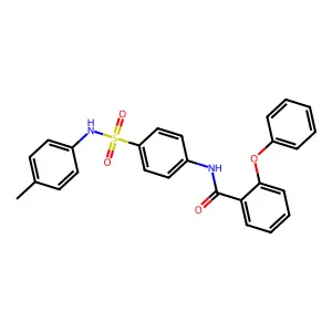 N-[4-[(4-methylphenyl)sulfamoyl]phenyl]-2-phenoxybenzamide structure