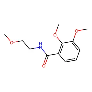 2,3-dimethoxy-N-(2-methoxyethyl)benzamide structure