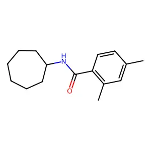 N-环庚基-2,4-二甲基苯甲酰胺 structure