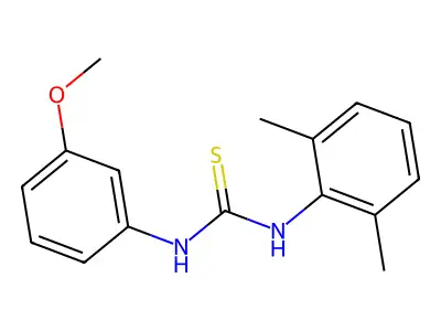 1-(2,6-Dimethylphenyl)-3-(3-methoxyphenyl)thiourea structure