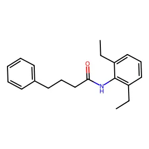 N-(2,6-diethylphenyl)-4-phenylbutanamide structure