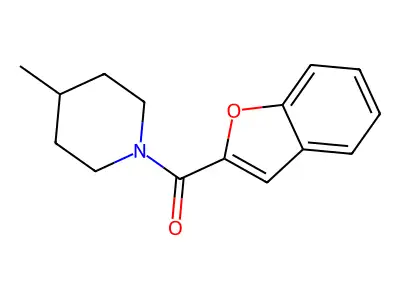 1-(1-Benzofuran-2-ylcarbonyl)-4-methylpiperidine structure
