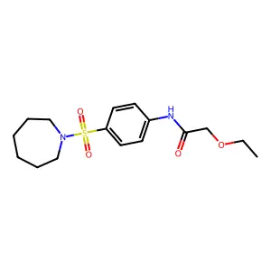 N-[4-(azepan-1-ylsulfonyl)phenyl]-2-ethoxyacetamide structure