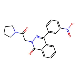 4-(3-Nitrophenyl)-2-(2-oxo-2-pyrrolidin-1-ylethyl)phthalazin-1-one structure