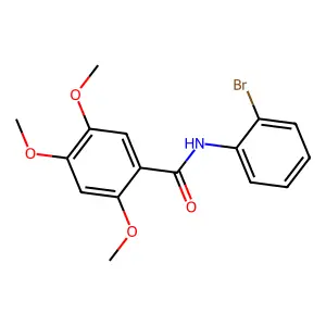 N-(2-bromophenyl)-2,4,5-trimethoxybenzamide structure