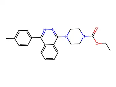 Ethyl 4-[4-(4-methylphenyl)phthalazin-1-yl]piperazine-1-carboxylate structure