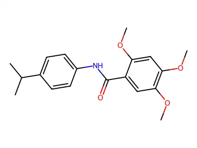 2,4,5-trimethoxy-N-[4-(propan-2-yl)phenyl]benzamide structure