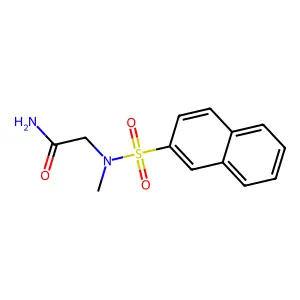 2-[Methyl(naphthalen-2-ylsulfonyl)amino]acetamide structure