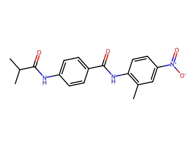 4-(isobutyrylamino)-N-(2-methyl-4-nitrophenyl)benzamide structure