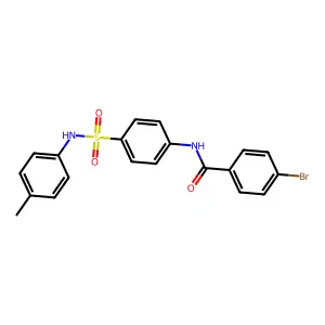 4-bromo-N-[4-[(4-methylphenyl)sulfamoyl]phenyl]benzamide structure