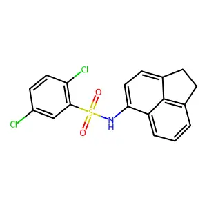 2,5-dichloro-N-(1,2-dihydroacenaphthylen-5-yl)benzenesulfonamide structure