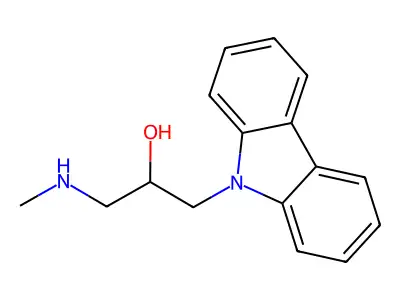 1-Carbazol-9-yl-3-methylamino-propan-2-ol structure