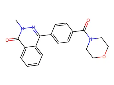 2-Methyl-4-[4-(morpholine-4-carbonyl)phenyl]phthalazin-1-one structure