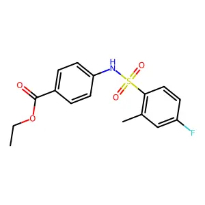 Ethyl 4-[(4-fluoro-2-methylphenyl)sulfonylamino]benzoate structure