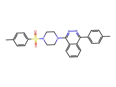 1-(4-Methylphenyl)-4-[4-(4-methylphenyl)sulfonylpiperazin-1-yl]phthalazine structure