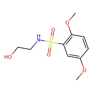 N-(2-hydroxyethyl)-2,5-dimethoxybenzenesulfonamide structure