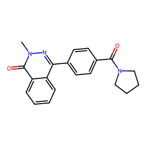 2-Methyl-4-[4-(pyrrolidine-1-carbonyl)phenyl]phthalazin-1-one structure
