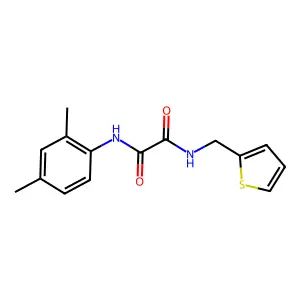 N'-(2,4-dimethylphenyl)-N-(thiophen-2-ylmethyl)oxamide structure