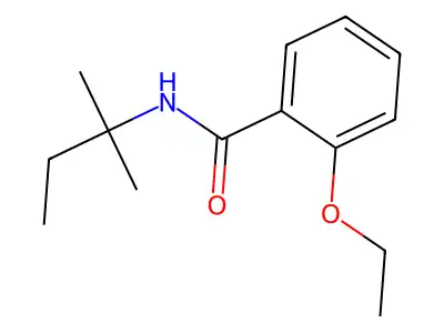 2-ethoxy-N-(2-methylbutan-2-yl)benzamide structure