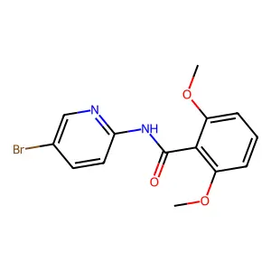 N-(5-bromopyridin-2-yl)-2,6-dimethoxybenzamide structure