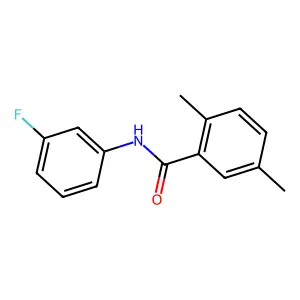 N-(3-fluorophenyl)-2,5-dimethylbenzamide structure