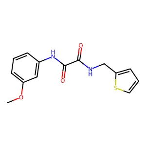 N1-(3-methoxyphenyl)-N2-(thiophen-2-ylmethyl)oxalamide structure