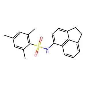N-(1,2-dihydro-5-acenaphthylenyl)-2,4,6-trimethylbenzenesulfonamide structure