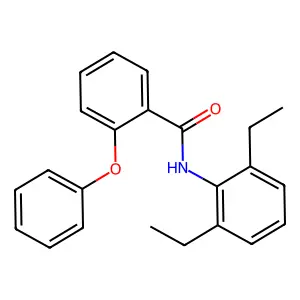 N-(2,6-diethylphenyl)-2-phenoxybenzamide structure