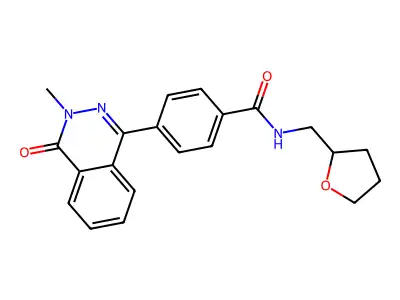 4-(3-methyl-4-oxophthalazin-1-yl)-N-(oxolan-2-ylmethyl)benzamide structure