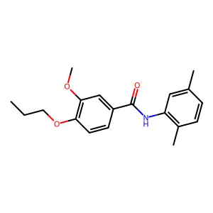 N-(2,5-dimethylphenyl)-3-methoxy-4-propoxybenzamide structure